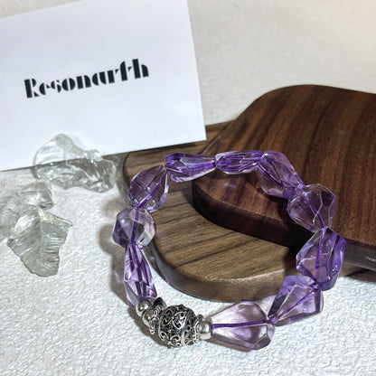 Stardrop Silence -  Irregular Amethyst Bracelet