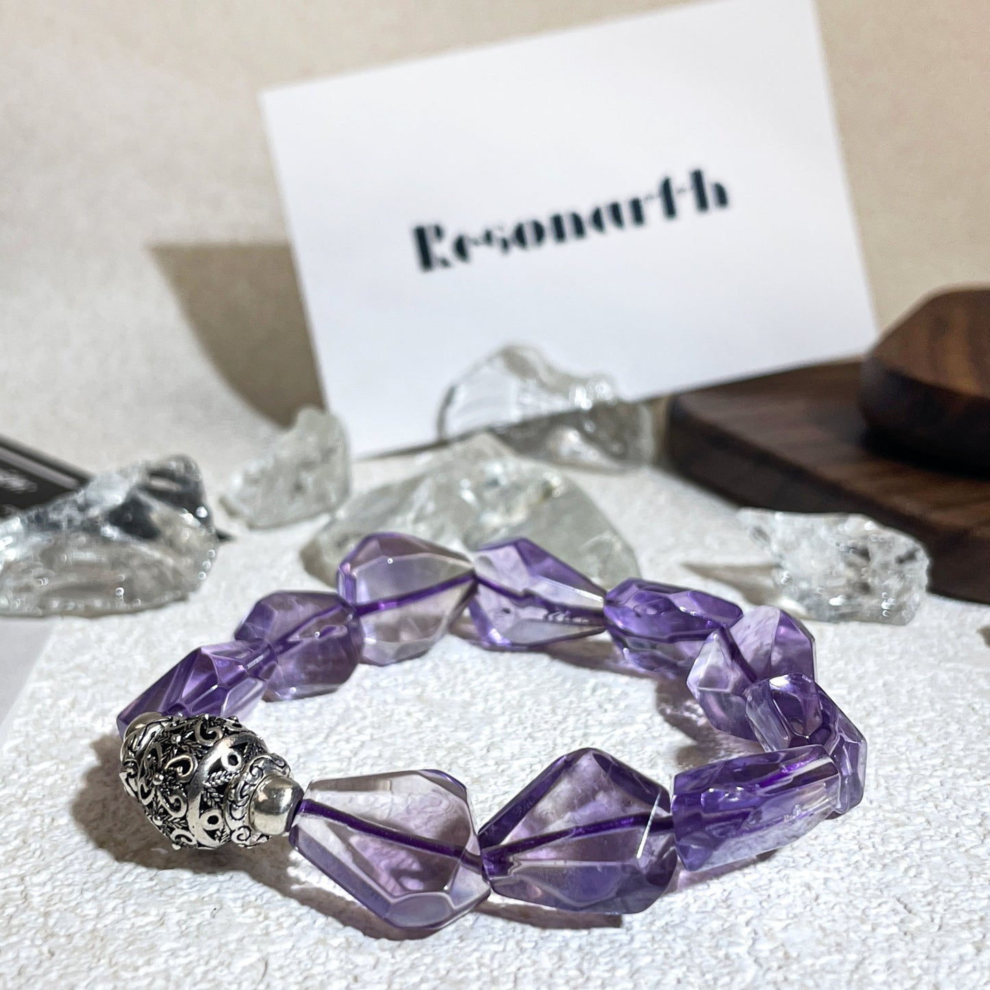 Stardrop Silence -  Irregular Amethyst Bracelet