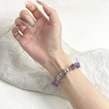 Stardrop Silence -  Irregular Amethyst Bracelet