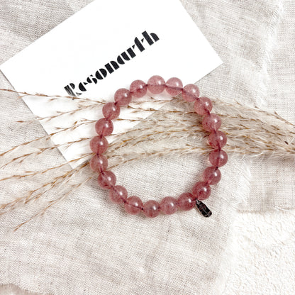 Strawberry Quartz Bracelet | Love & Healing