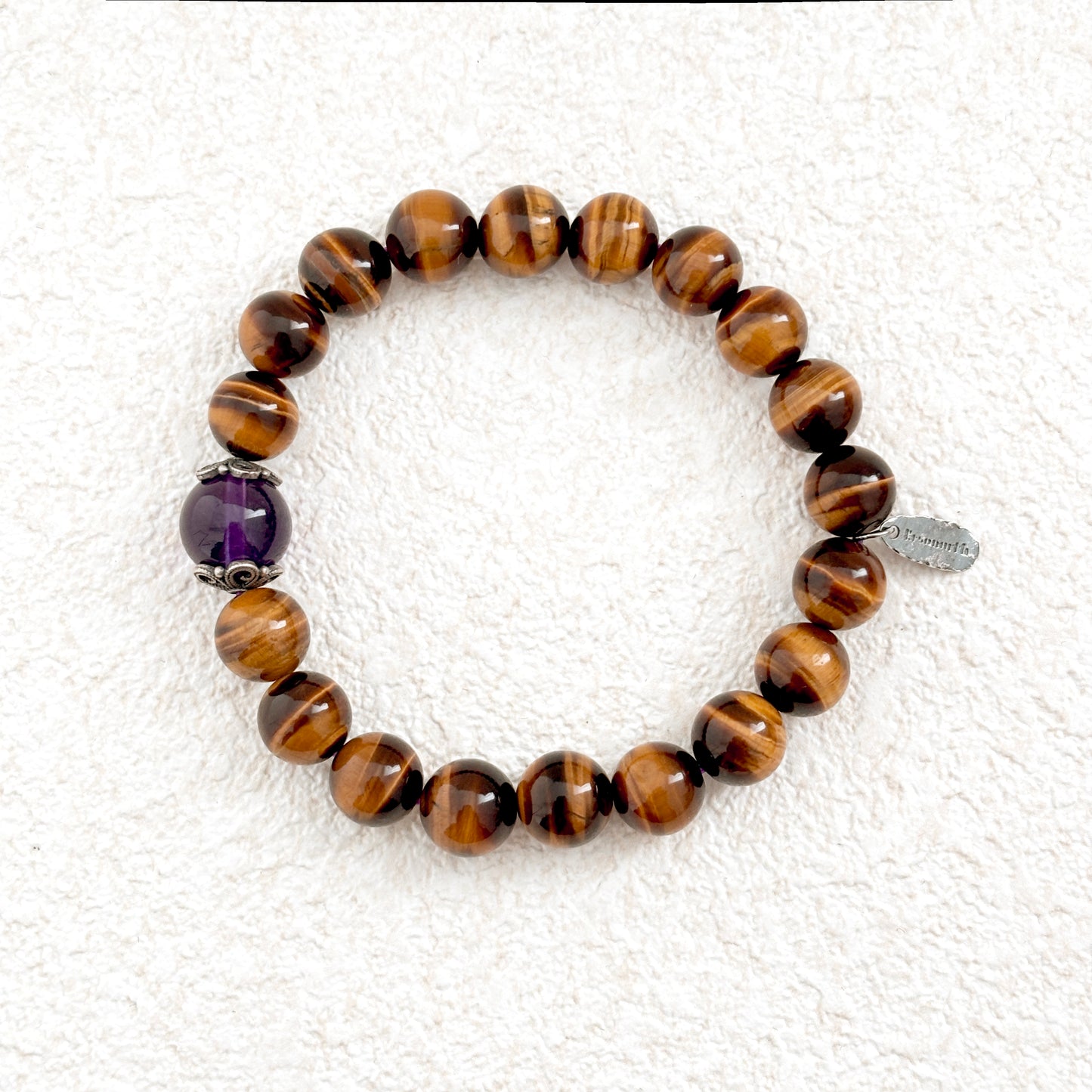 Tiger's Roar – Amethyst & Tiger Eye Bracelet