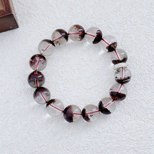 Trace of Rouge – Red Phantom Quartz Bracelet