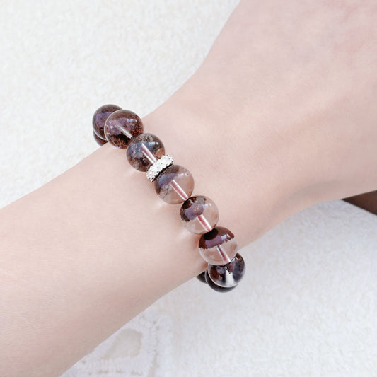 Trace of Rouge – Red Phantom Quartz Bracelet