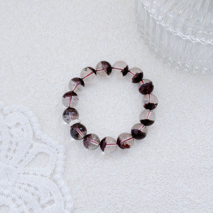 Trace of Rouge – Red Phantom Quartz Bracelet