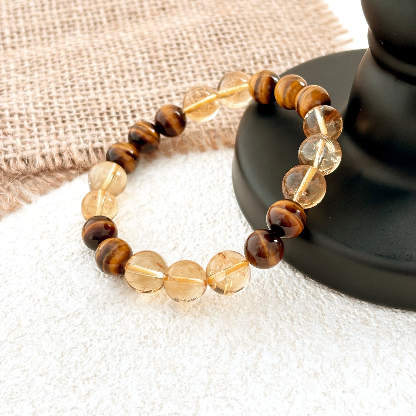 Twilight's Glow – Tiger's Eye & Citrine Bracelet