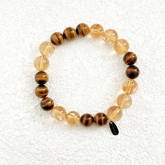 Twilight's Glow – Tiger's Eye & Citrine Bracelet