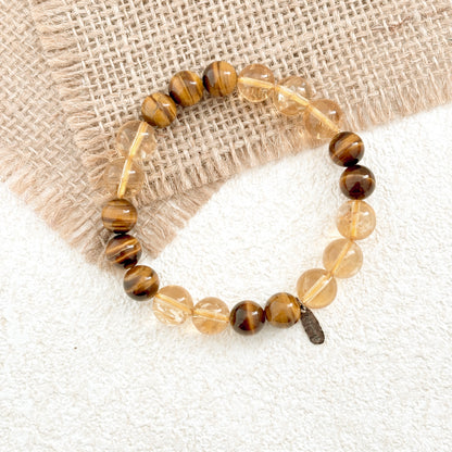 Twilight's Glow – Tiger's Eye & Citrine Bracelet