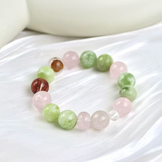 Verdant Rosé - Multi-Stone Crystal Bracelet