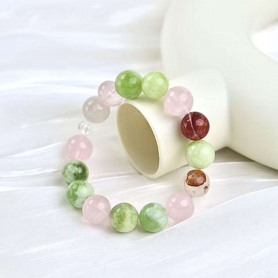 Verdant Rosé - Multi-Stone Crystal Bracelet