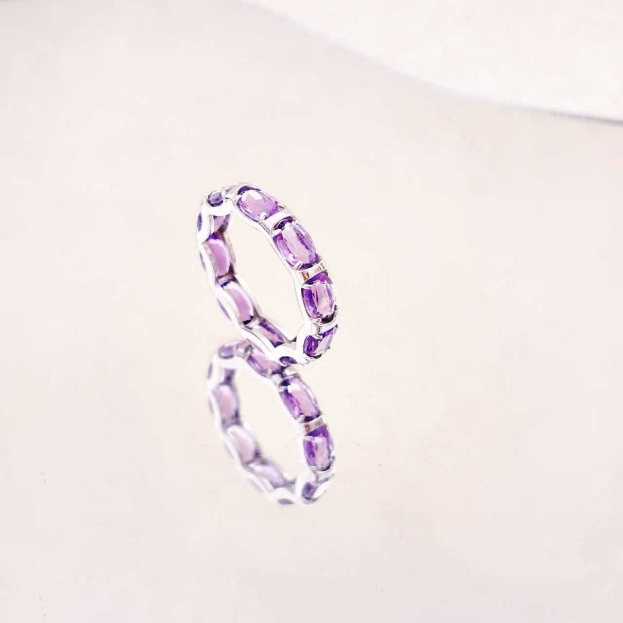 Violet Echo – Amethyst Ring | Calm & Clarity