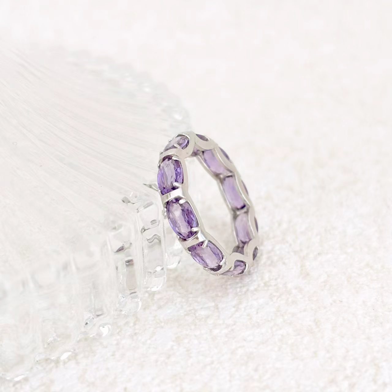Violet Echo – Amethyst Ring | Calm & Clarity