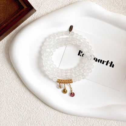 Water Moon – Moonstone Triple Wrap Bracelet