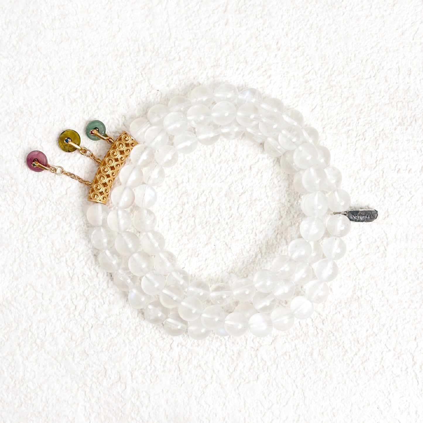 Water Moon – Moonstone Triple Wrap Bracelet