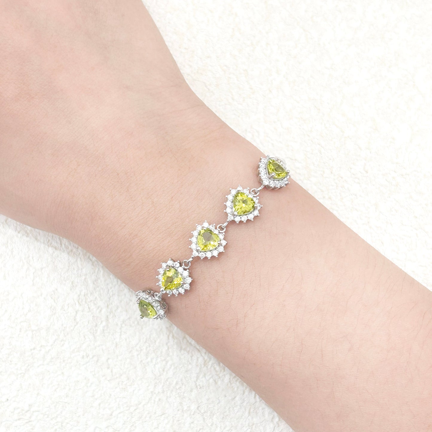 Whisper of Olive – Peridot Bracelet