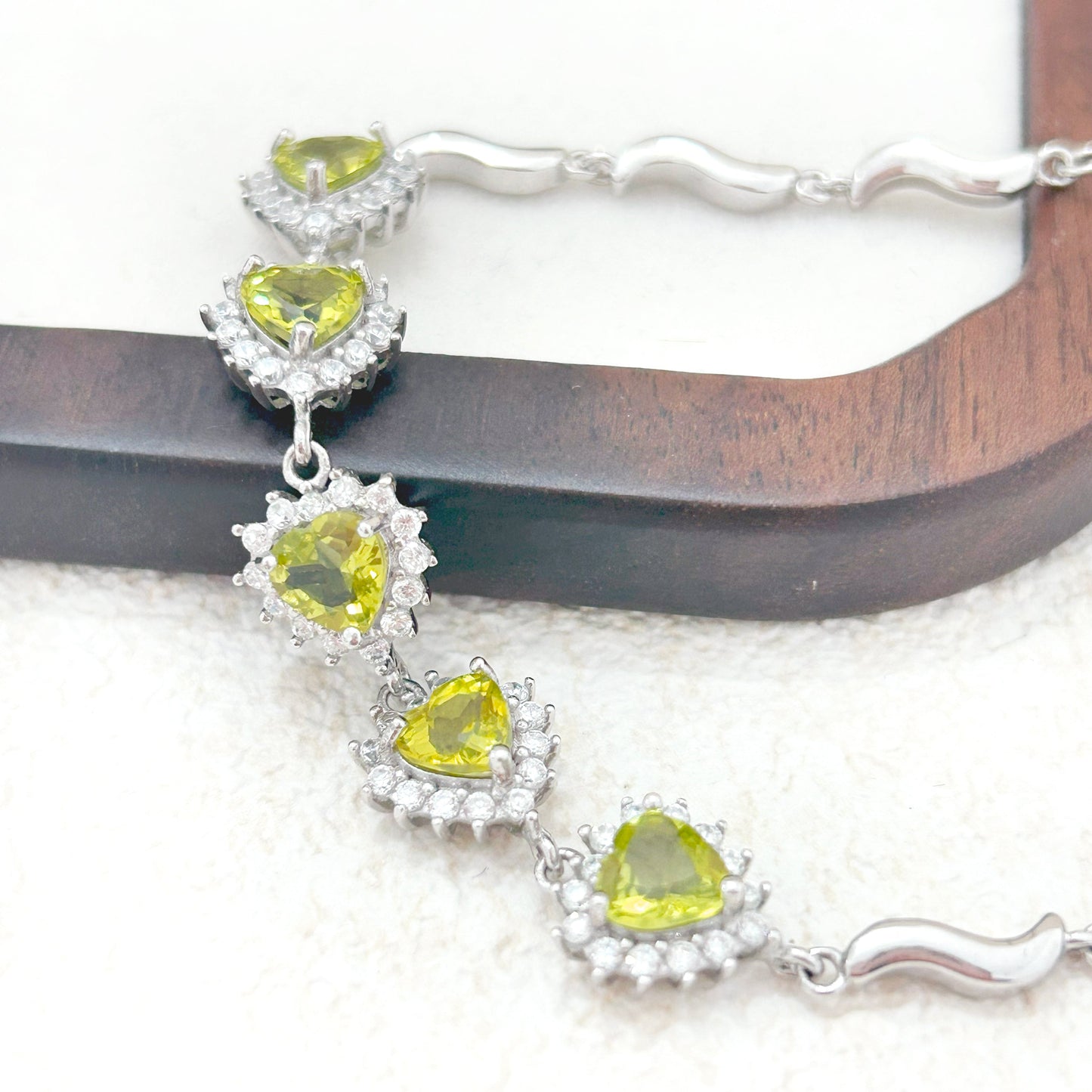 Whisper of Olive – Peridot Bracelet