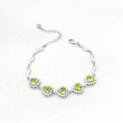 Whisper of Olive – Peridot Bracelet