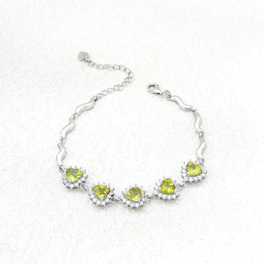 Whisper of Olive – Peridot Bracelet