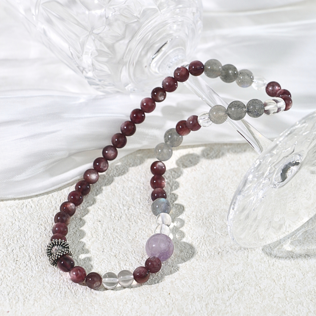 Wildwood Mist - Multi-Stone Matching Bracelets for Couples