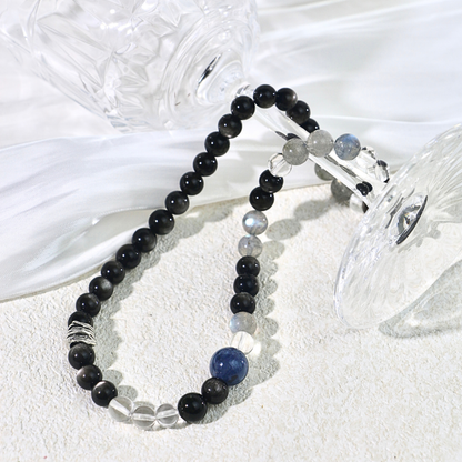Wildwood Mist - Multi-Stone Matching Bracelets for Couples