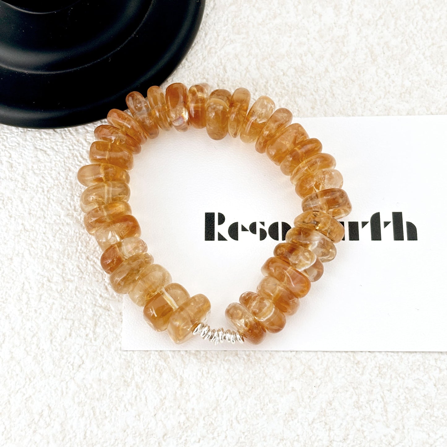 Golden Aura - Citrine & Silver Bracelet | Wealth, Energy & Positive Vibes